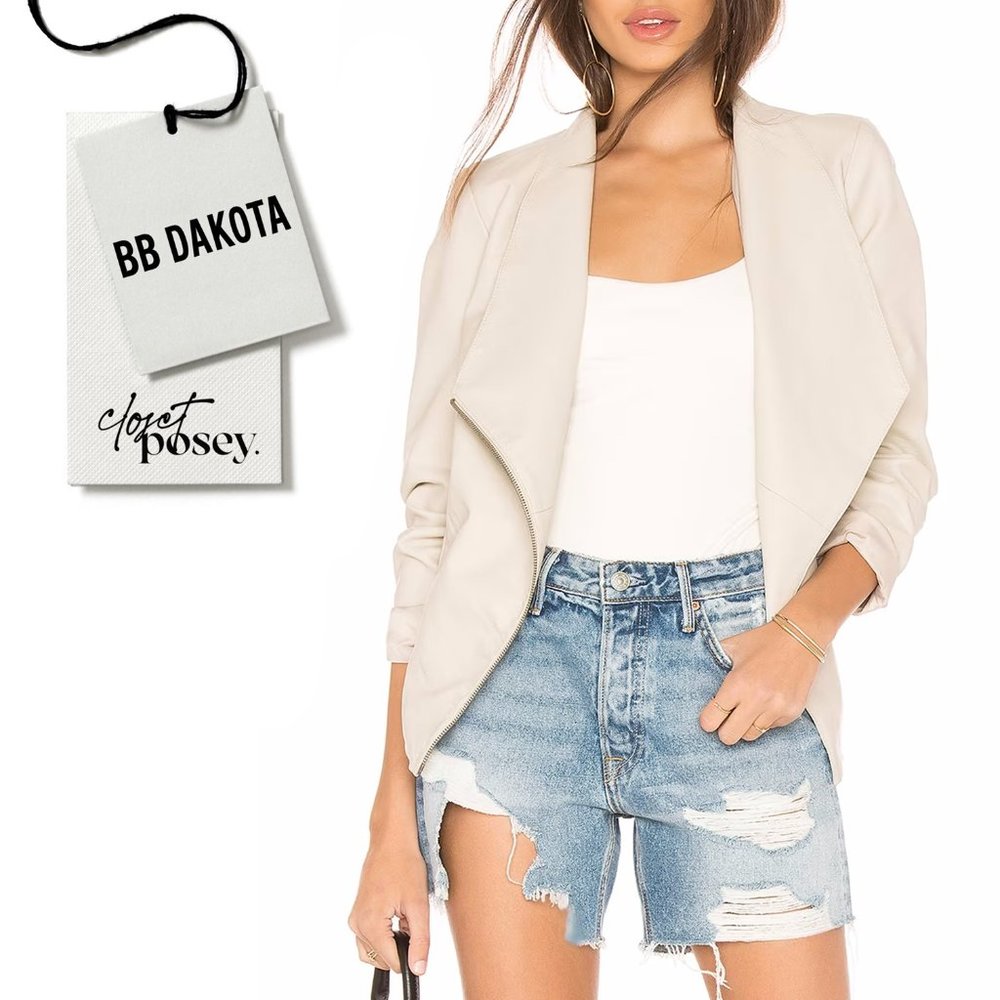 NWT . bb dakota . johanna jacket . ivory . small
